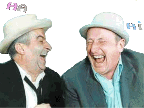 Gif animé rire Bourvil et Defunes